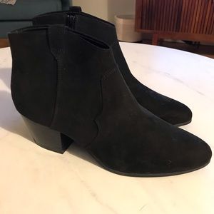 Black Suede Booties